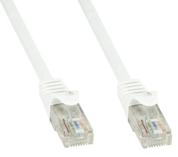 Cavo di rete Patch in CCA Cat.5E Bianco UTP 0,5m - immagine 3