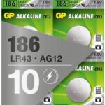 Blister 10 Batterie Alcaline Specialistiche a Bottone LR43