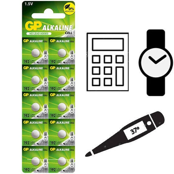 Blister 10 Batterie Alcaline Specialistiche LR41 - immagine 2
