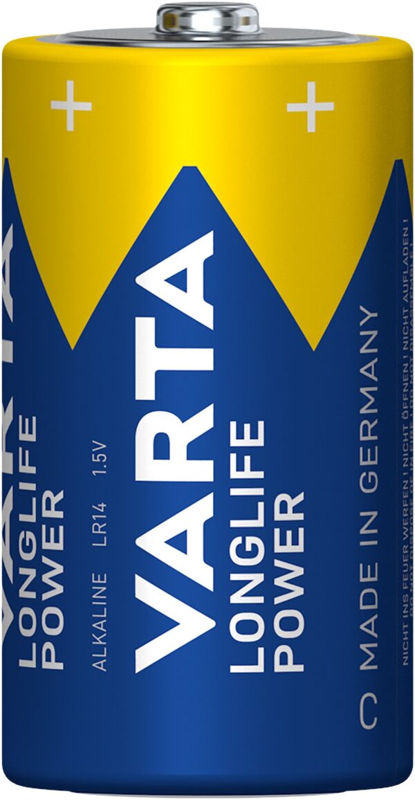 Blister 2 Batterie 1.5V Longlife Power Alcalina C Mezza Torcia