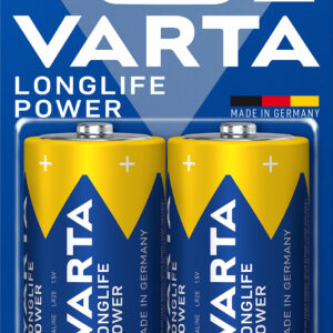 Blister 2 Batterie 1.5V Longlife Power Alcalina D Torcia