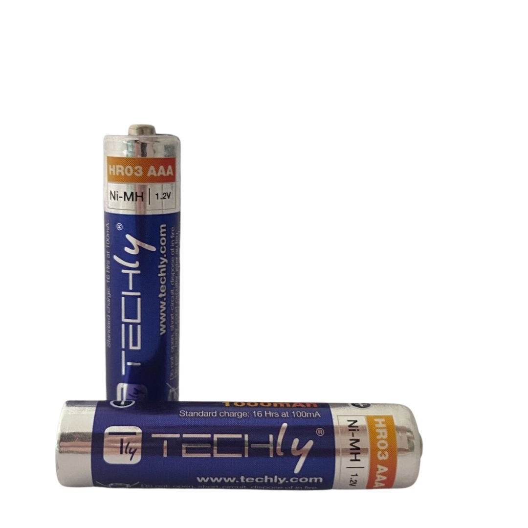 Blister 2 Batterie Ricaricabili Mini Stilo HR03 AAA 1000 mAh - immagine 3