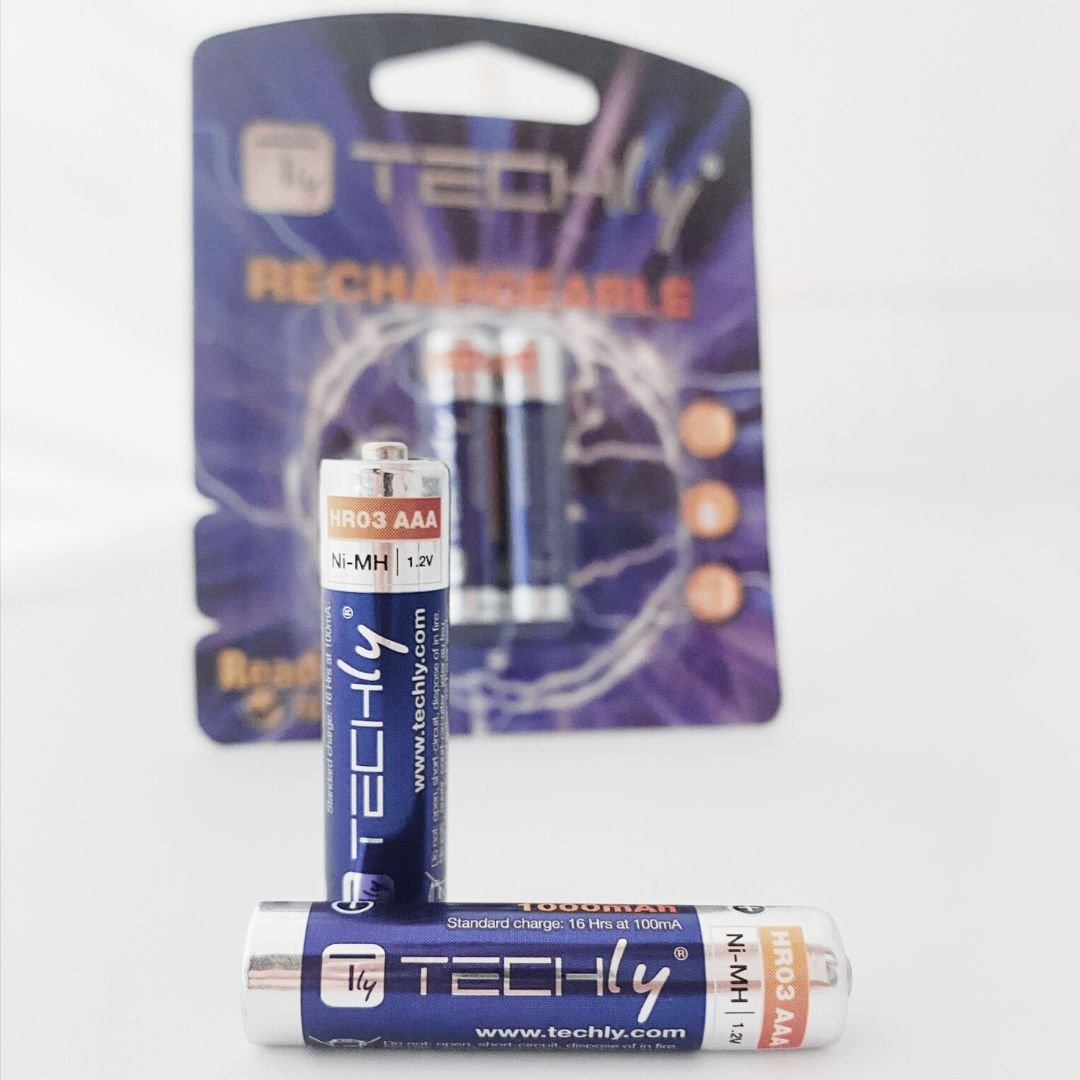 Blister 2 Batterie Ricaricabili Mini Stilo HR03 AAA 1000 mAh - immagine 2