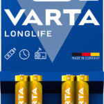 Blister 4 Batterie 1.5V Longlife Alcalina Ministilo AAA