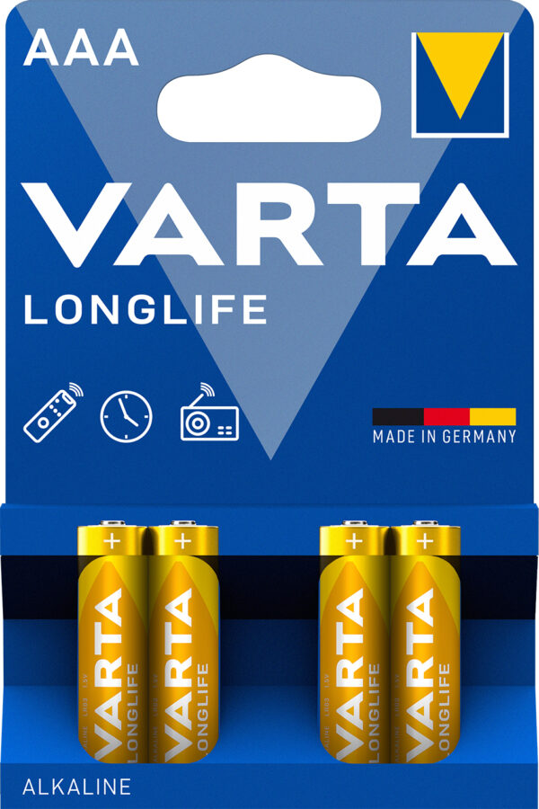 Blister 4 Batterie 1.5V Longlife Alcalina Ministilo AAA