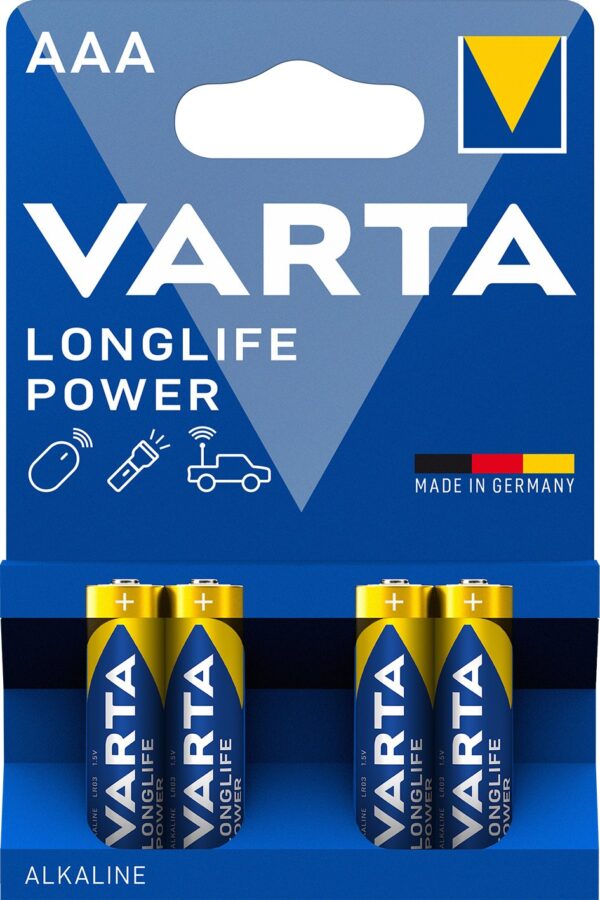 Blister 4 Batterie 1.5V Longlife Power Alcalina Ministilo AAA