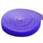 Rotolo di Feltro Adesivo Fermacavi Lunghezza 25 m Larghezza 16 mm Blu