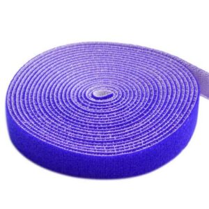Rotolo di Feltro Adesivo Fermacavi Lunghezza 25 m Larghezza 16 mm Blu