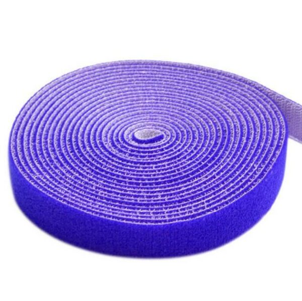 Rotolo di Feltro Adesivo Fermacavi Lunghezza 25 m Larghezza 16 mm Blu