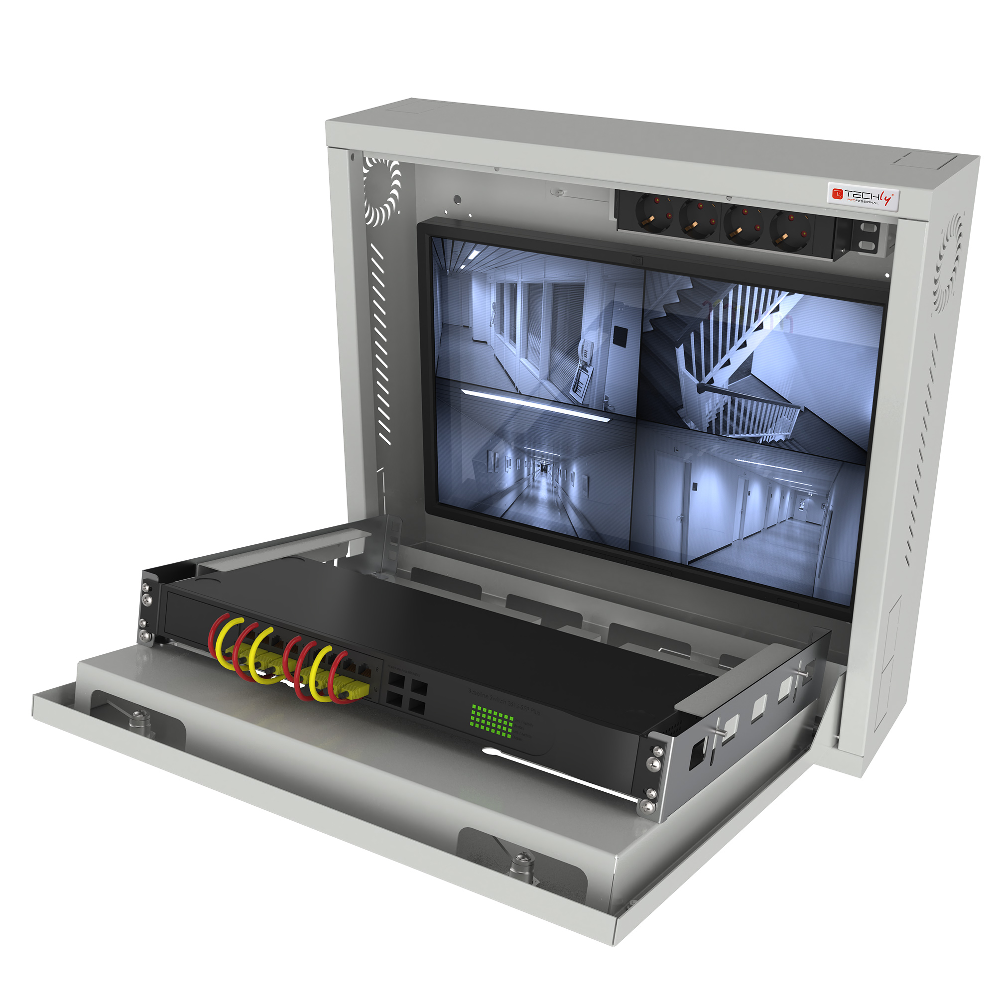 Box di Sicurezza per DVR e Sistemi di Videosorveglianza con Finestra per Schermo - immagine 2