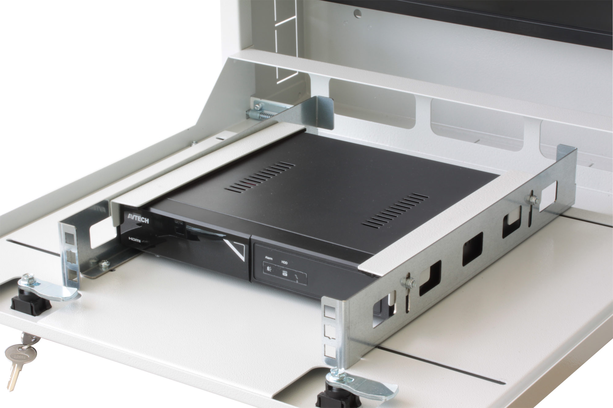 Box di Sicurezza da Parete per DVR e Sistemi di Videosorveglianza Grigio - immagine 5