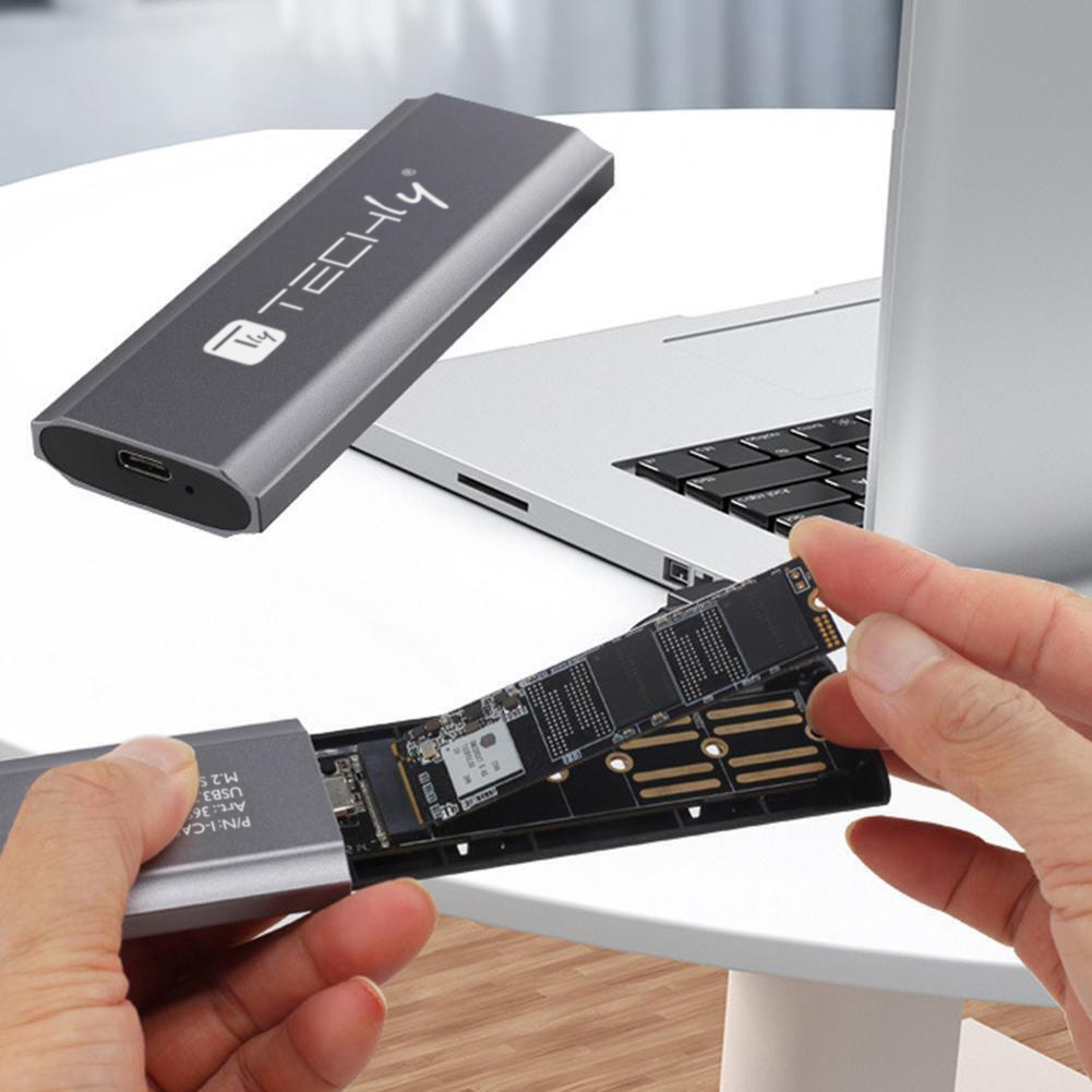 Box Esterno USB-C™ USB3.2 Gen2 NVMe/SATA M.2 SSD - immagine 5