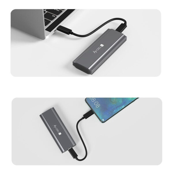 Box Esterno USB-C™ USB3.2 Gen2 NVMe/SATA M.2 SSD - immagine 9