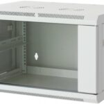 Armadio Rack 19'' a muro 9 unità due sezioni Grigio