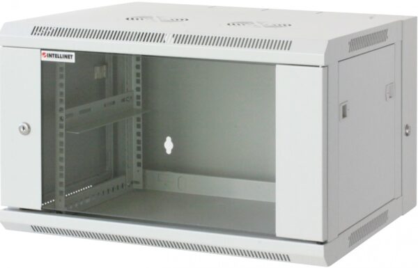Armadio Rack 19'' a muro 9 unità due sezioni Grigio