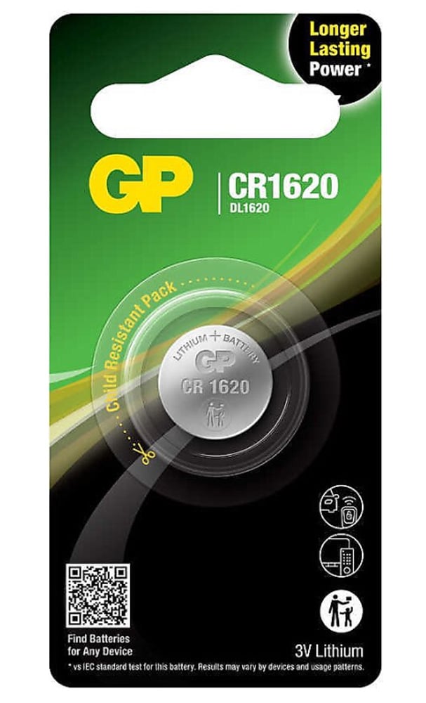 Blister 1 Batteria Litio a Bottone CR1620