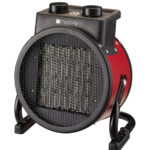 Riscaldatore Ceramico Industriale 2400W con Regolazione Angolo di Soffiaggio Verticale