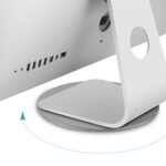 Base Girevole 360° Antiscivolo per Monitor Tablet Laptop in Alluminio