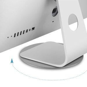 Base Girevole 360° Antiscivolo per Monitor Tablet Laptop in Alluminio