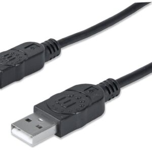 Cavo USB 2.0 A maschio/mini B 5 pin maschio 1,8 m Nero
