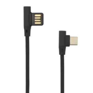 Cavo USB Angolato 90° USB A/USB-C 1.5m Nero