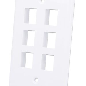 Placca Porta Frutti 6 Posti Mod.503 Bianco