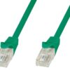 Cavo di rete Patch in CCA Cat.5E Verde UTP 3 metri