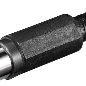 Connettore Audio RCA Maschio in plastica, Nero