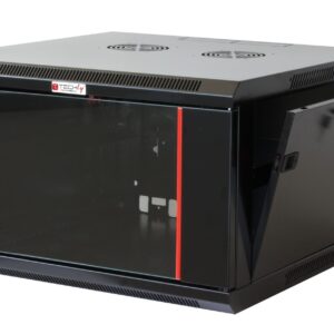 Armadio Rack 19'' a muro 9 unità sezione unica prof. 450mm Nero