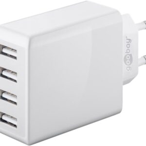 Caricatore da Muro USB a 4 vie 30W Bianco