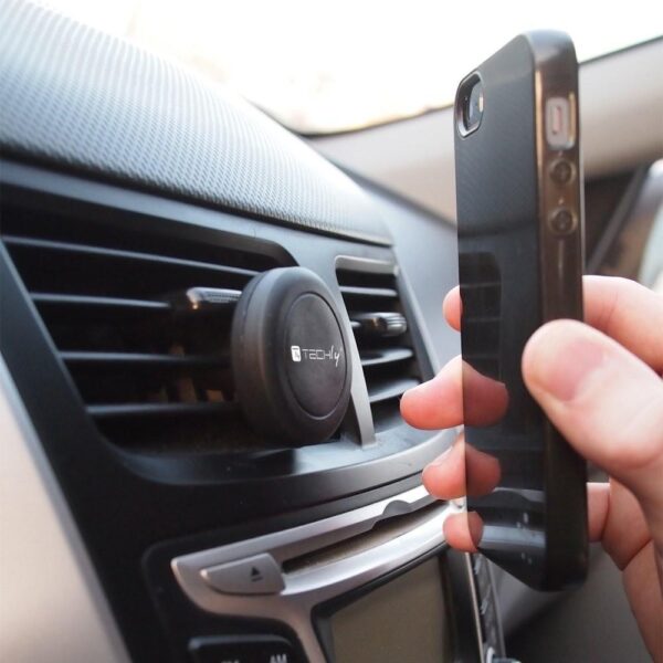 Supporto Magnetico da Auto per Smartphone e Tablet Nero - immagine 5