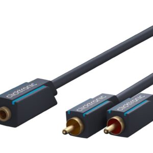 Cavo Audio 2 RCA M a Jack 3,5 mm F 0,10 m Alta Qualità