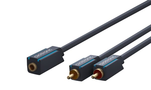 Cavo Audio 2 RCA M a Jack 3,5 mm F 0,10 m Alta Qualità