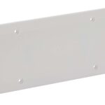 Coperchio Ribassato con Viti per Scatola da Incasso Rettangolare 6/7 Moduli Bianco