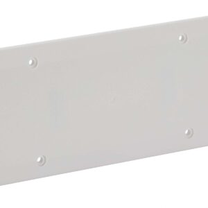 Coperchio Ribassato con Viti per Scatola da Incasso Rettangolare 6/7 Moduli Bianco
