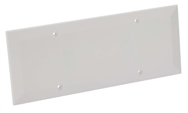Coperchio Ribassato con Viti per Scatola da Incasso Rettangolare 6/7 Moduli Bianco
