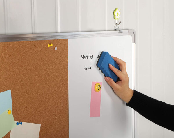 Cancellino Blu per Lavagne Magnetiche Bianche Flipchart - immagine 4