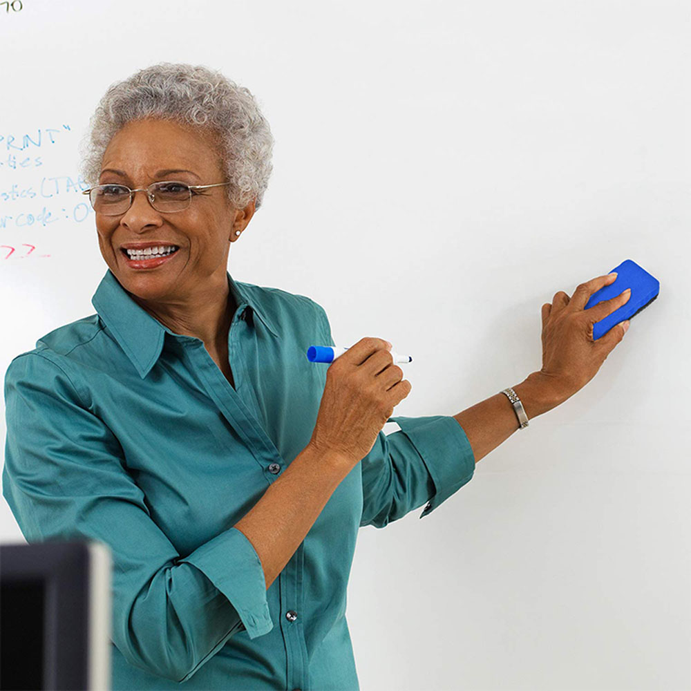 Cancellino Blu per Lavagne Magnetiche Bianche Flipchart - immagine 5