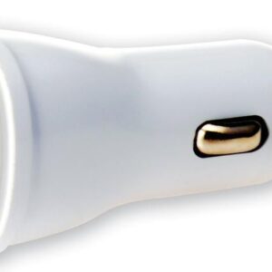 Caricatore da Auto Universale 2 Porte USB 5V 1A&2.1A Bianco