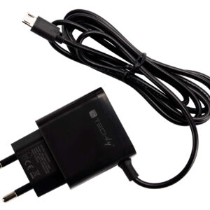 Caricabatterie Alimentatore Micro USB 5V 1A per Smartphone Tablet Nero