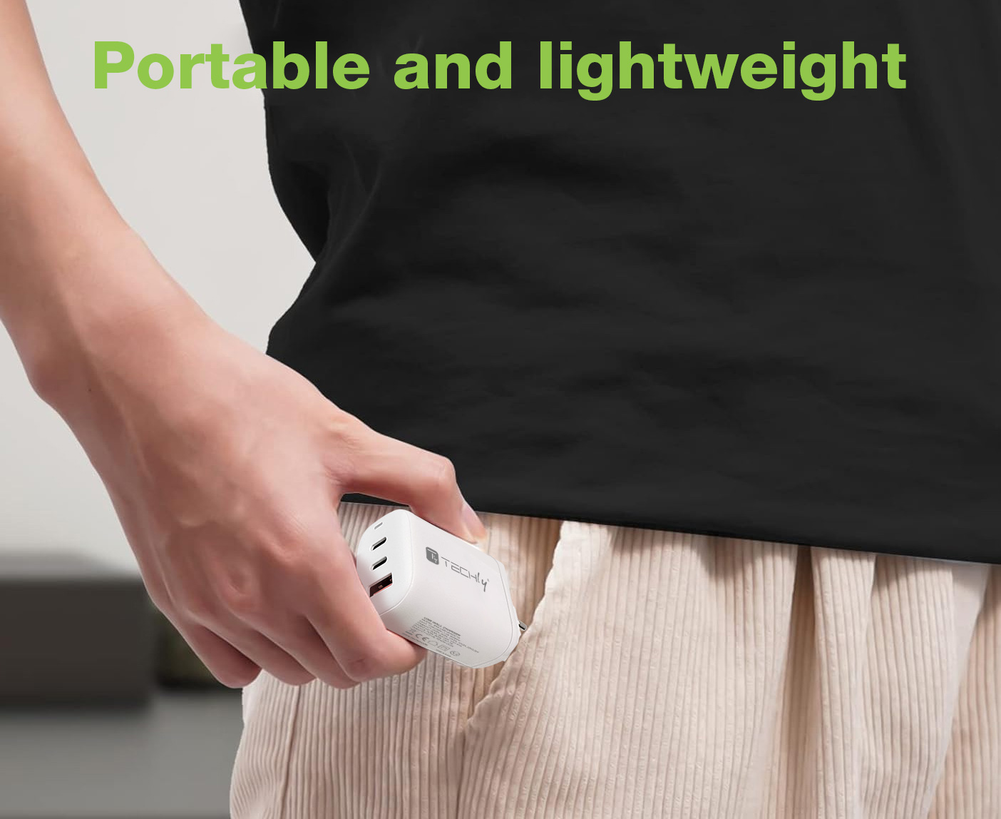 Caricatore Alimentatore 2 porte USB-C™ e 1 USB-A da Muro 65W - immagine 7