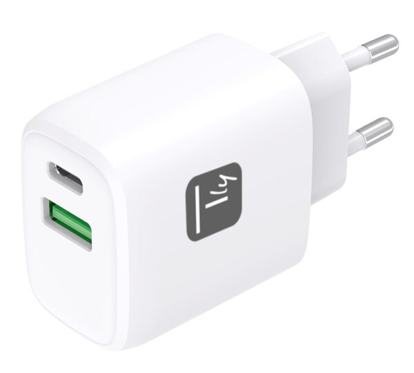 Caricatore Alimentatore USB-C™ 20W e USB-A 18W da Muro