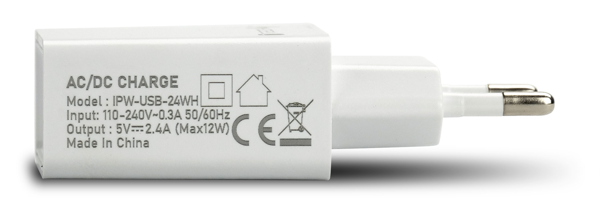 Caricatore Alimentatore USB-A da Muro 5V 2.4A per Smartphone o Tablet - immagine 7