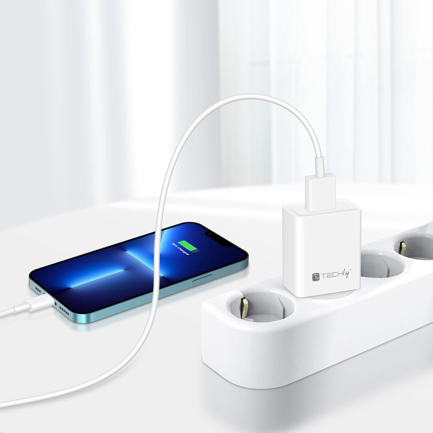 Caricatore Alimentatore USB-A da Muro 5V 2.4A per Smartphone o Tablet - immagine 3