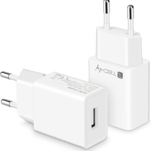 Caricatore Alimentatore USB-A da Muro 5V 2.4A per Smartphone o Tablet
