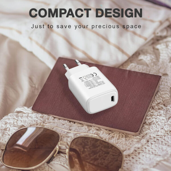 Caricatore Alimentatore USB-C™ da Muro 20W - immagine 4