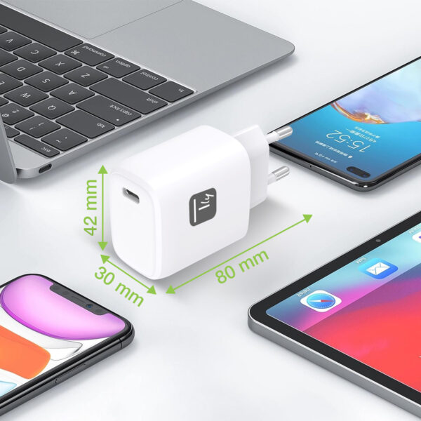 Caricatore Alimentatore USB-C™ da Muro 20W - immagine 2