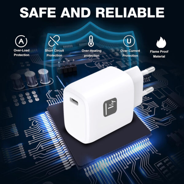 Caricatore Alimentatore USB-C™ da Muro 20W - immagine 3