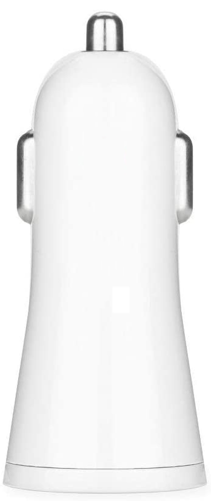 Caricatore da Auto Universale 2 Porte USB 5V 1A&2.1A Bianco - immagine 3
