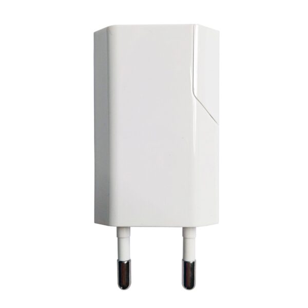 Caricatore USB 1A Compatto Spina Europea Bianco - immagine 3